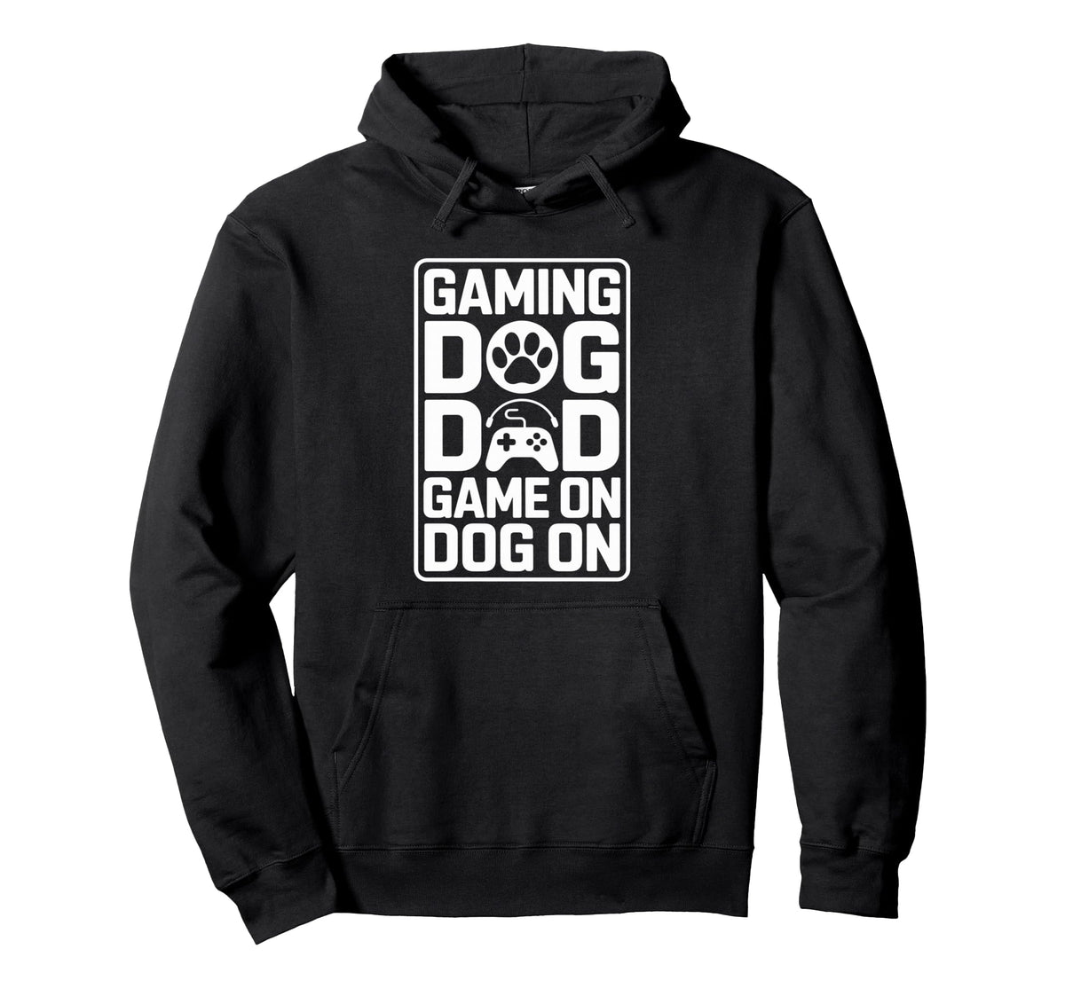 Funny Gaming Dog Dad Game Dog Hoodie - Minimalist Print Men Women