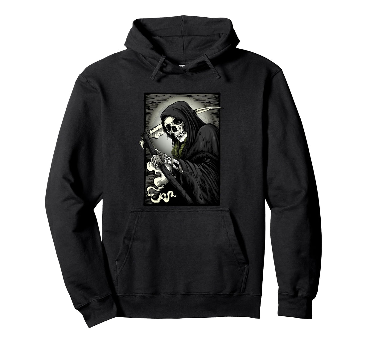 Grim Reaper Halloween Dead Aesthetic Edgy Hoodie - Streetwear Style Unisex