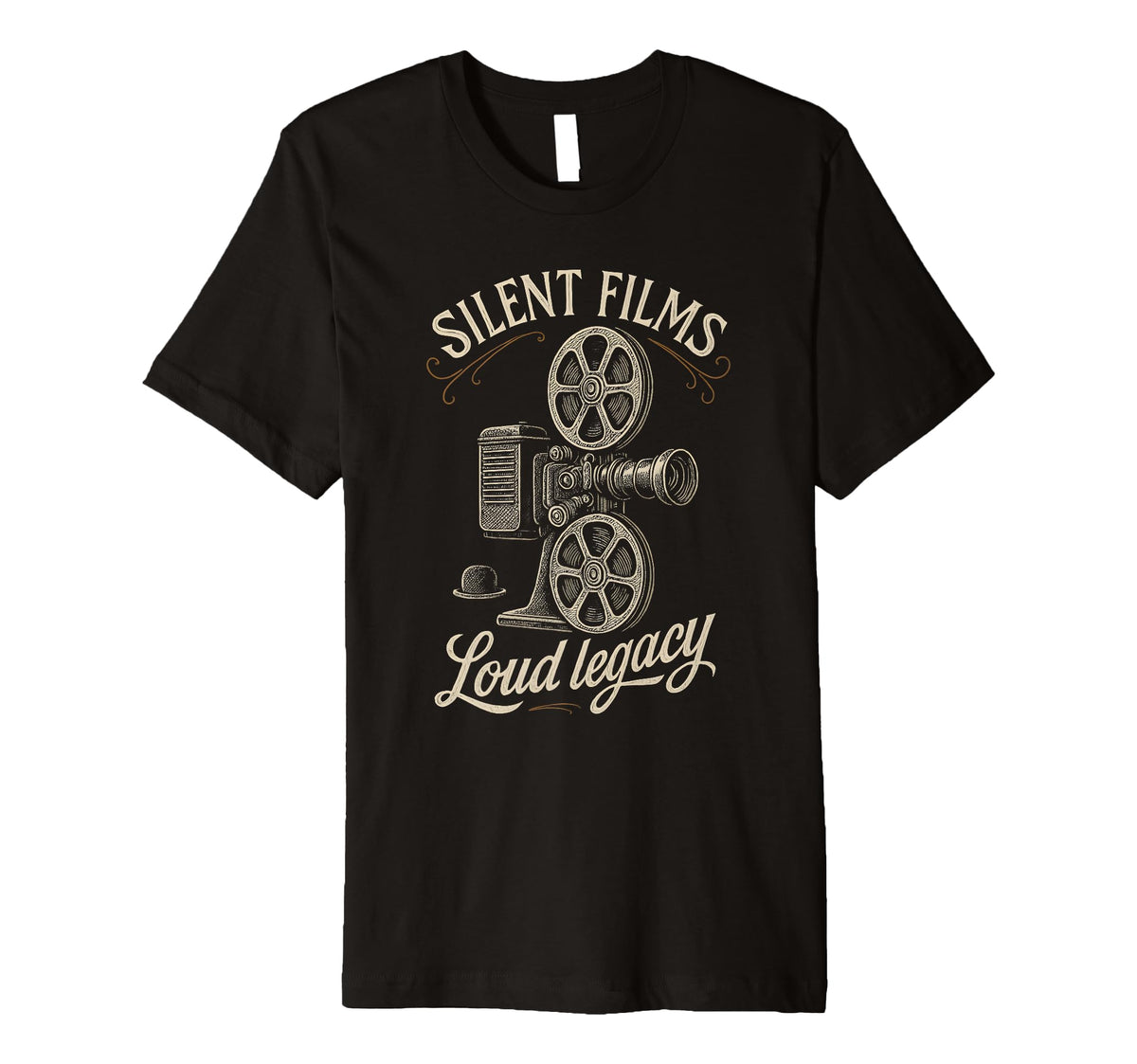 Silent Film Projector Cinema Reel T-Shirt - Casual Everyday Wear Unisex