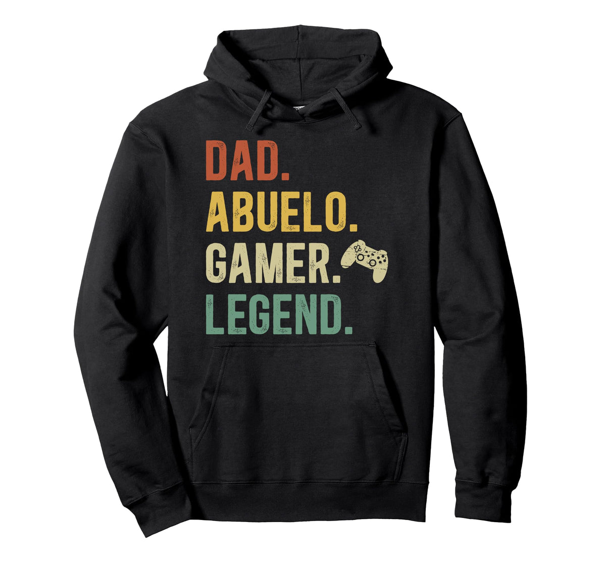 Dad Abuelo Gamer Abuelo Gaming Abuelo Hoodie - Minimalist Print for Adults