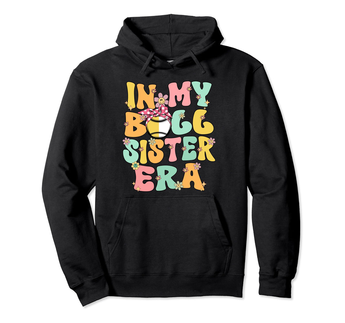 My Ball Sister Era Groovy Baseball Hoodie - Custom Art Print Men Women