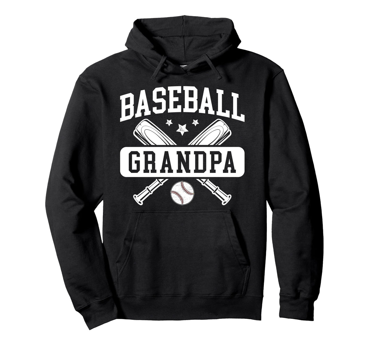 Baseball Grandpa Proud Baseball Hoodie - Casual Everyday Wear Unisex