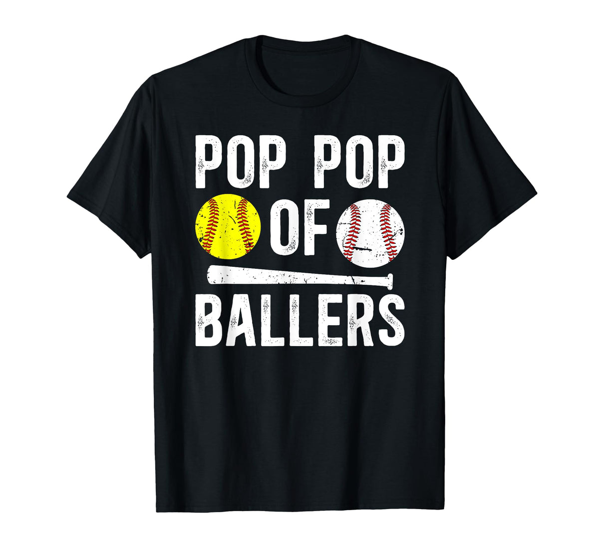 Pop Pop Ballers Proud Baseball T-Shirt - Streetwear Style Men Women