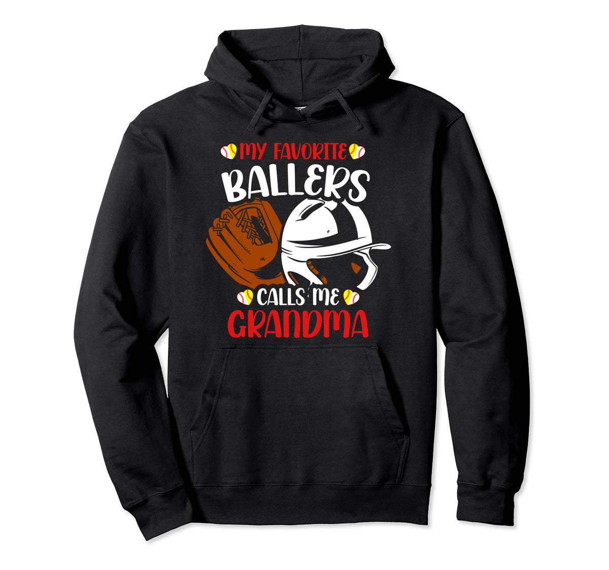 My Favorite Ballers Calls Me Grandma Hoodie - Unique Graphic Unisex