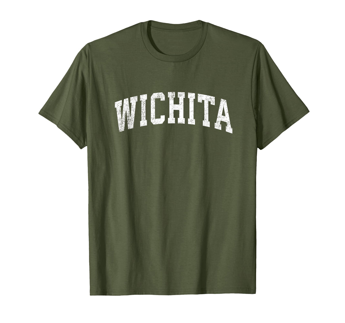 Wichita Kansas Ks Varsity Sports Text T-Shirt - Unique Graphic Men Women