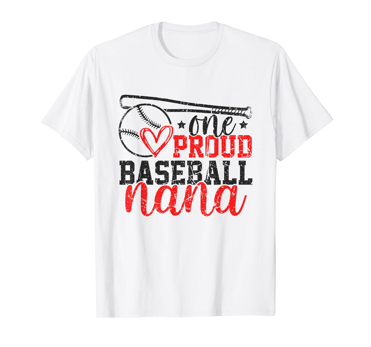 One Proud Baseball Nana Funny Sporty T-Shirt - Graphic Print Men Women