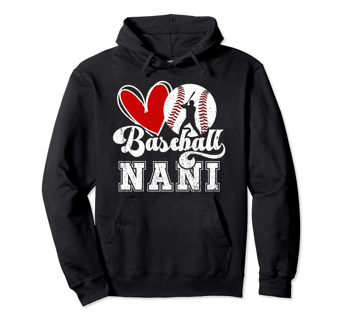 Baseball Nani Grandma Nani Baseball Hoodie - Aesthetic Graphic Men Women