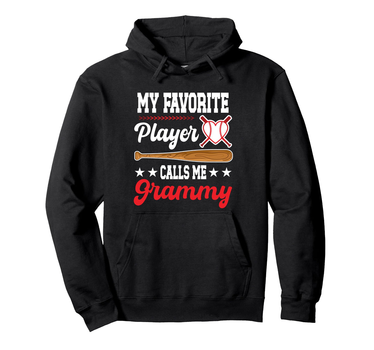 My Favorite Player Calls Me Grammy Hoodie - Casual Everyday Wear Unisex