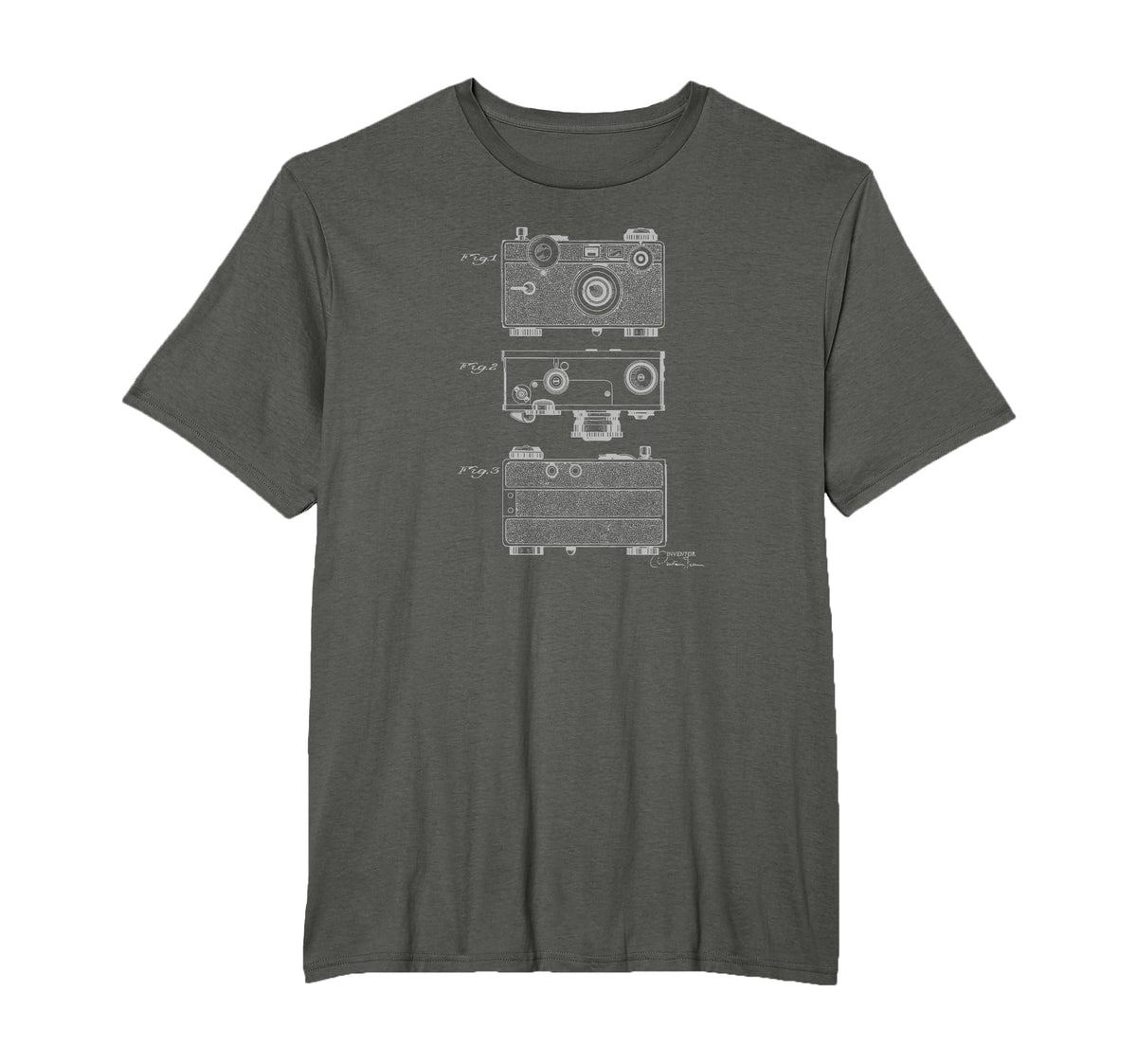 Argus Camera Diagram Mechanical T-Shirt - Graphic Print Unisex