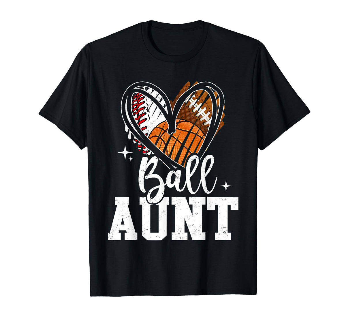 Ball Aunt Baseball Football T-Shirt - Aesthetic Graphic Men Women