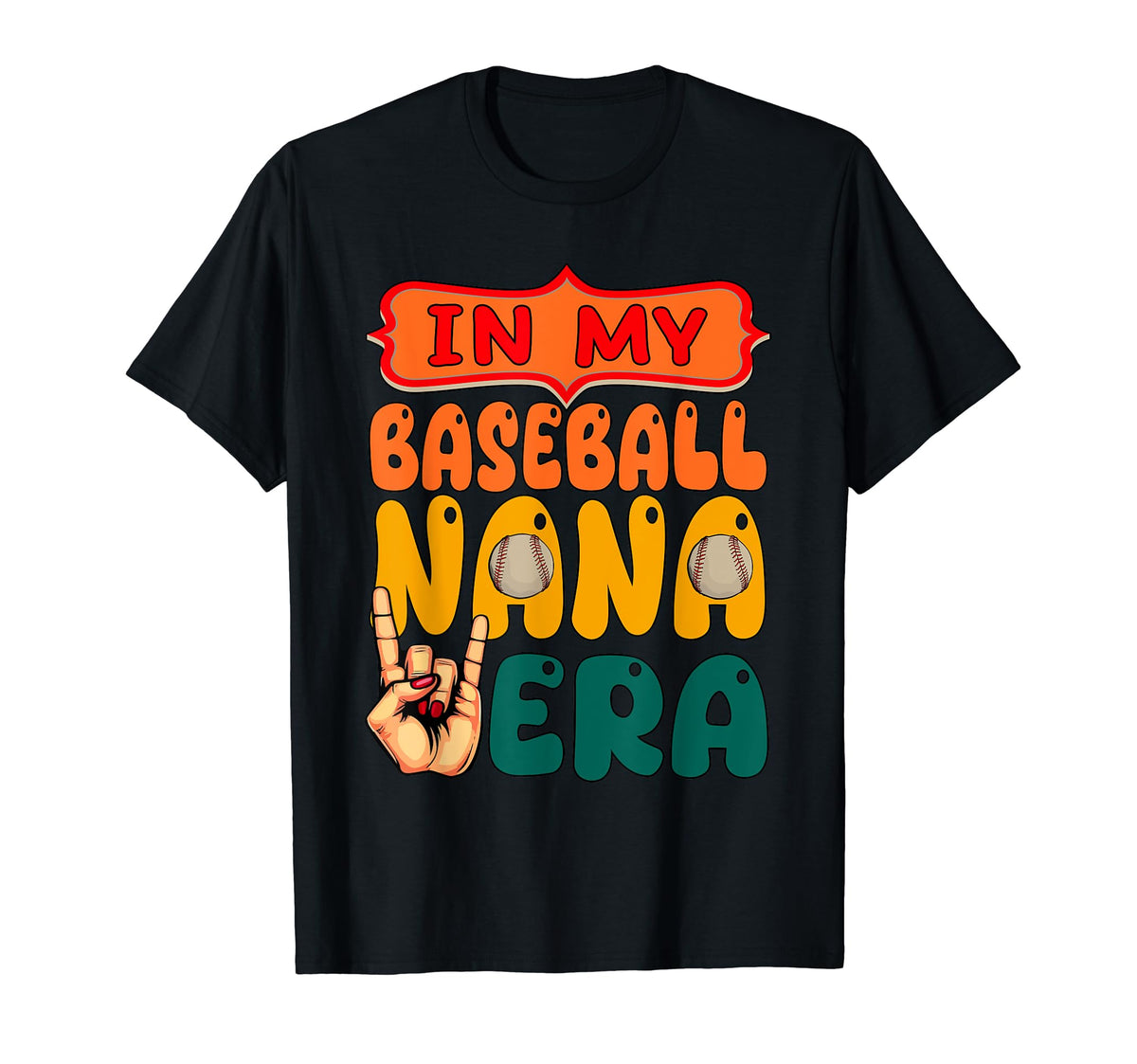 My Baseball Nana Era Mothers Day Player T-Shirt - Graphic Print Men Women