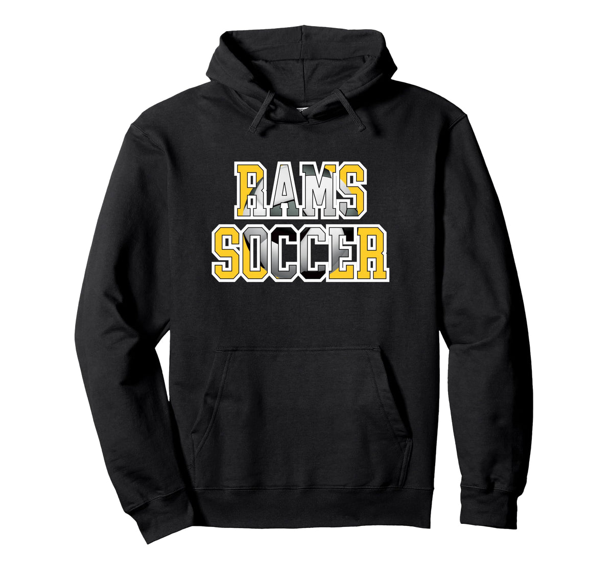 Rams Soccer Mom Game Day Mascot Hoodie - Streetwear Style for Adults
