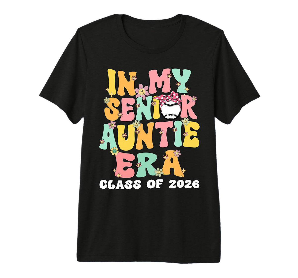 My Senior Aunt Era Groovy Baseball T-Shirt - Streetwear Style Unisex