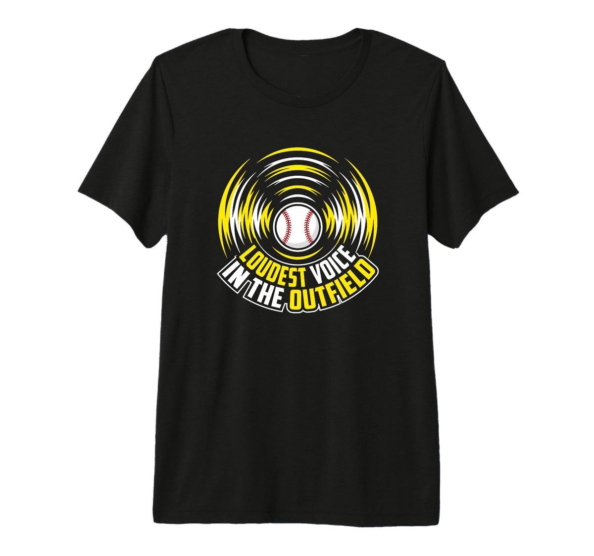 Loudest Voice Outfield Baseball Mom Tri T-Shirt - Streetwear Style Unisex