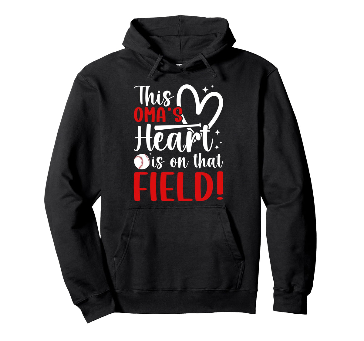 That Field Baseball Oma Baseball Hoodie - Streetwear Style Men Women