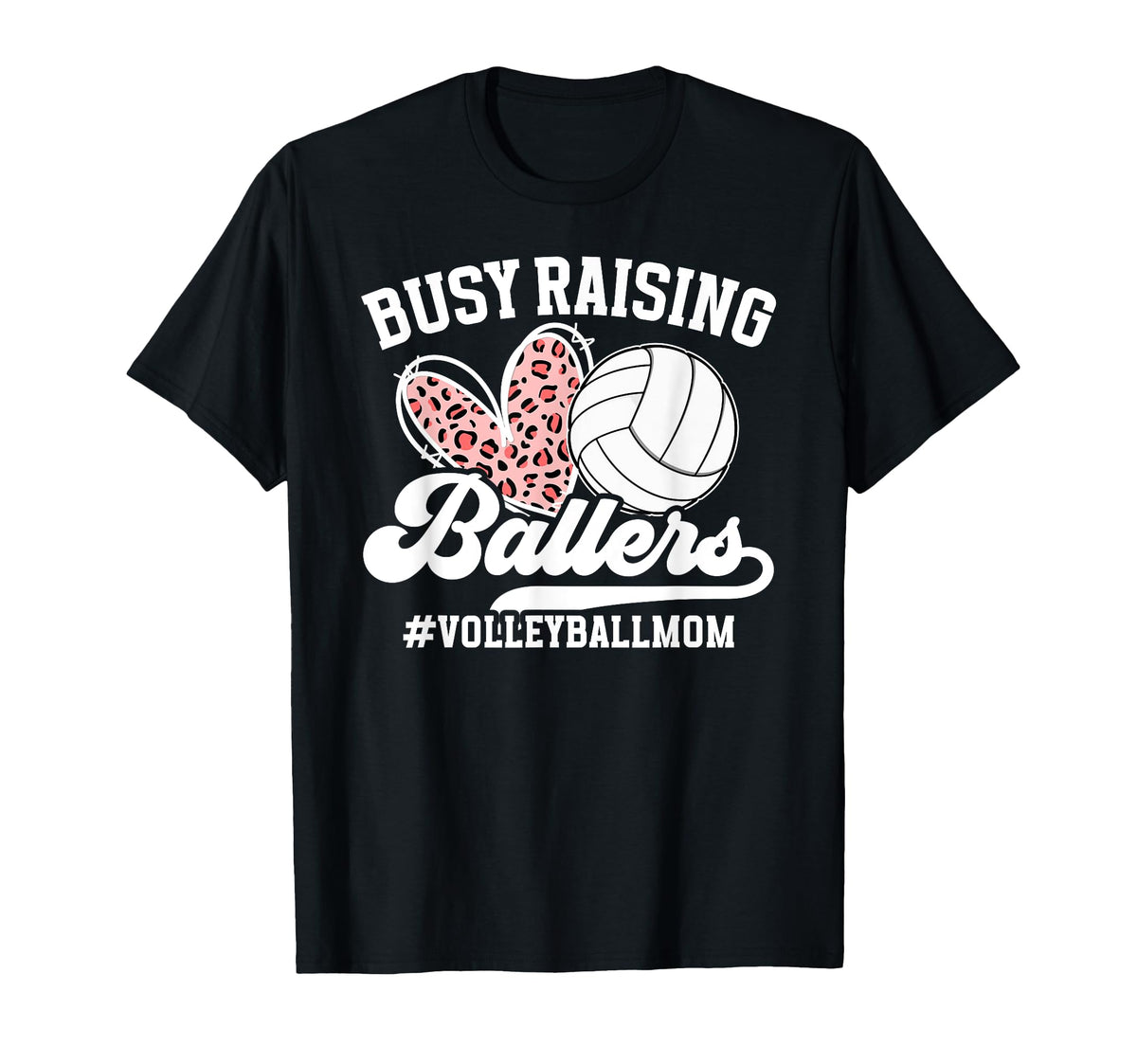 Raising Ballers Volleyball Mom Volleyball T-Shirt - Novelty Apparel Unisex