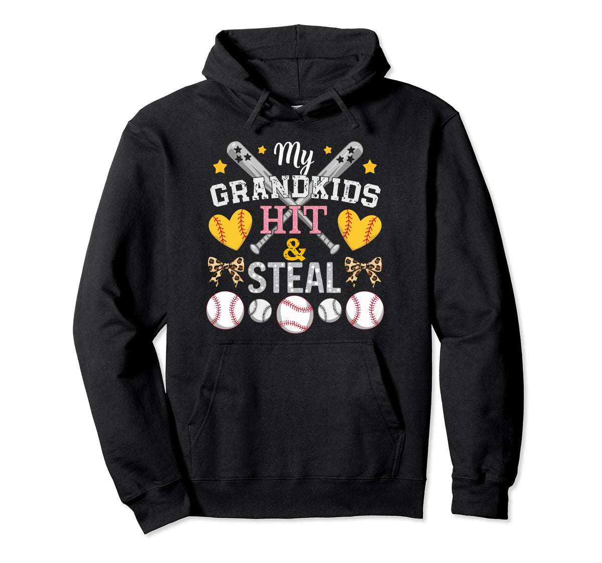 Baseball Grandma Grandmother Granny Hoodie - Trendy Graphic for Adults