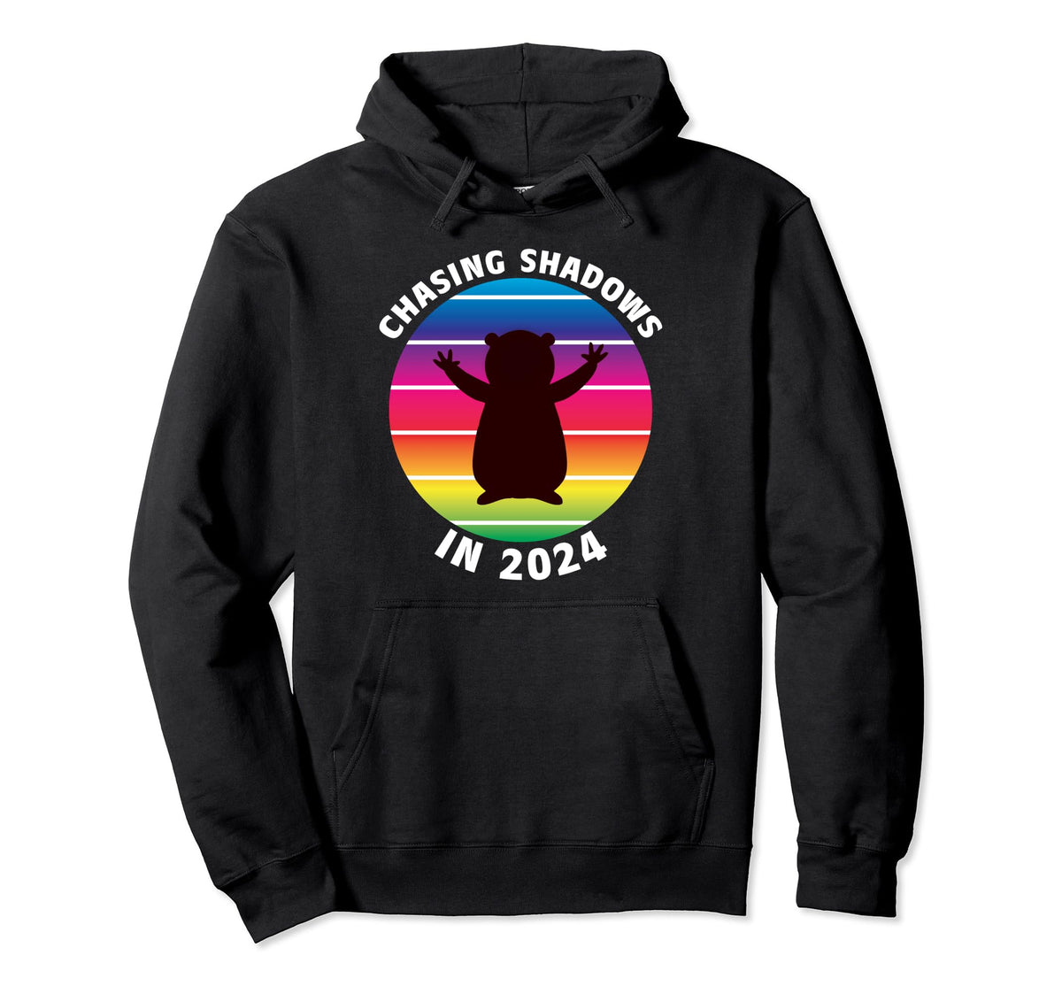 Groundhog Day 2024 Funny Rainbow Hoodie - Streetwear Style Men Women