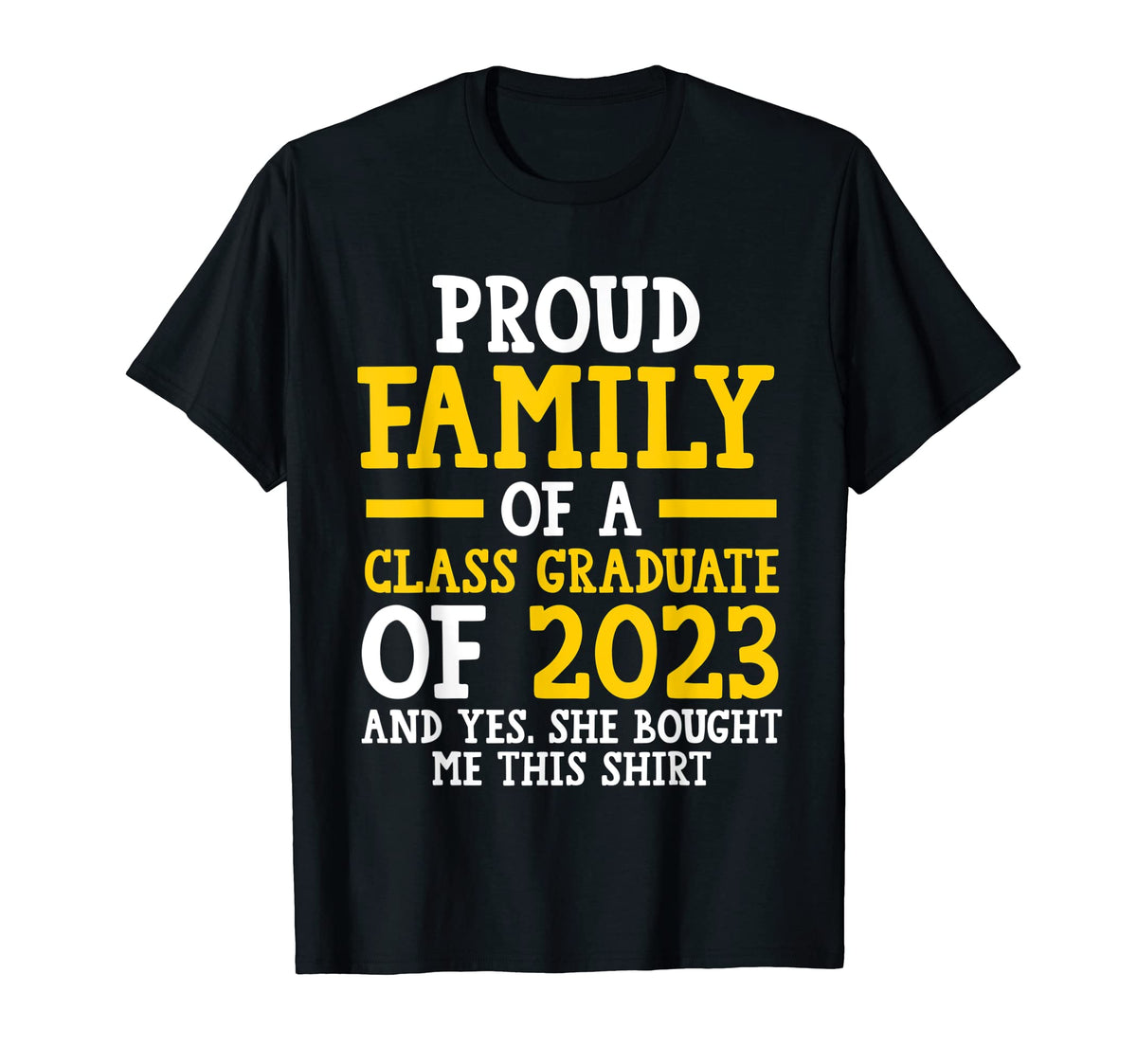 Proud Family Class Graduate 2023 T-Shirt - Minimalist Print for Adults