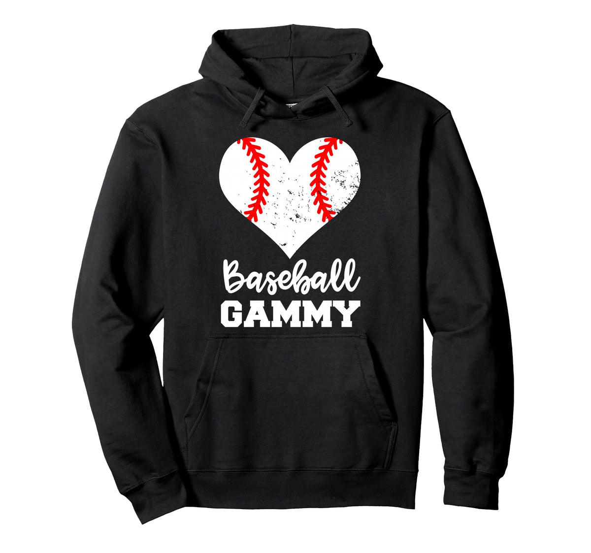 Baseball Gammy Funny Baseball Heart Hoodie - Streetwear Style Unisex