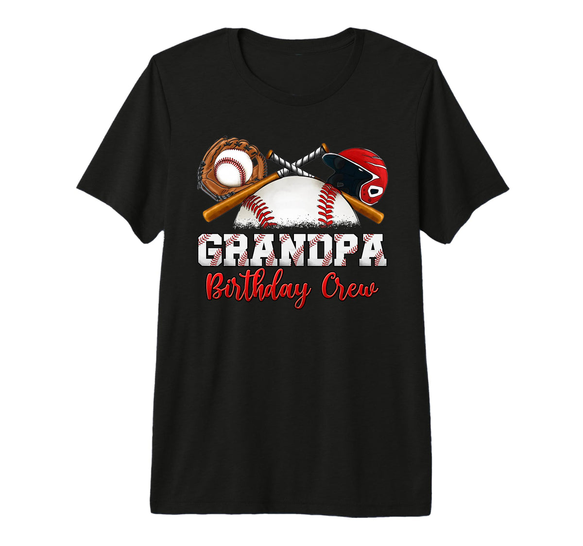 Mens Baseball Birthday Party Sports T-Shirt - Graphic Print for Adults