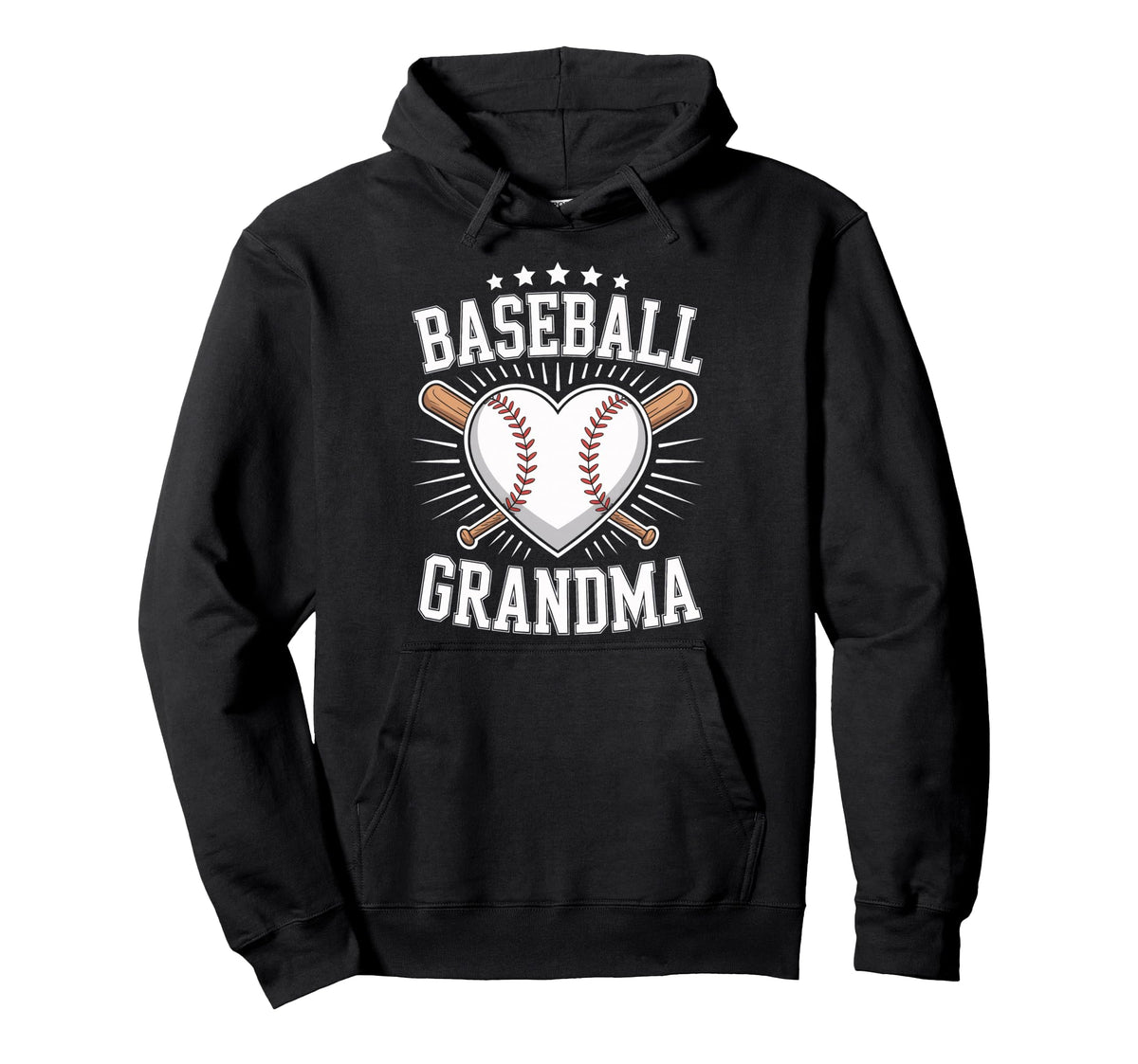 Proud Baseball Grandma Grandmas Hoodie - Fun Novelty Design Men Women