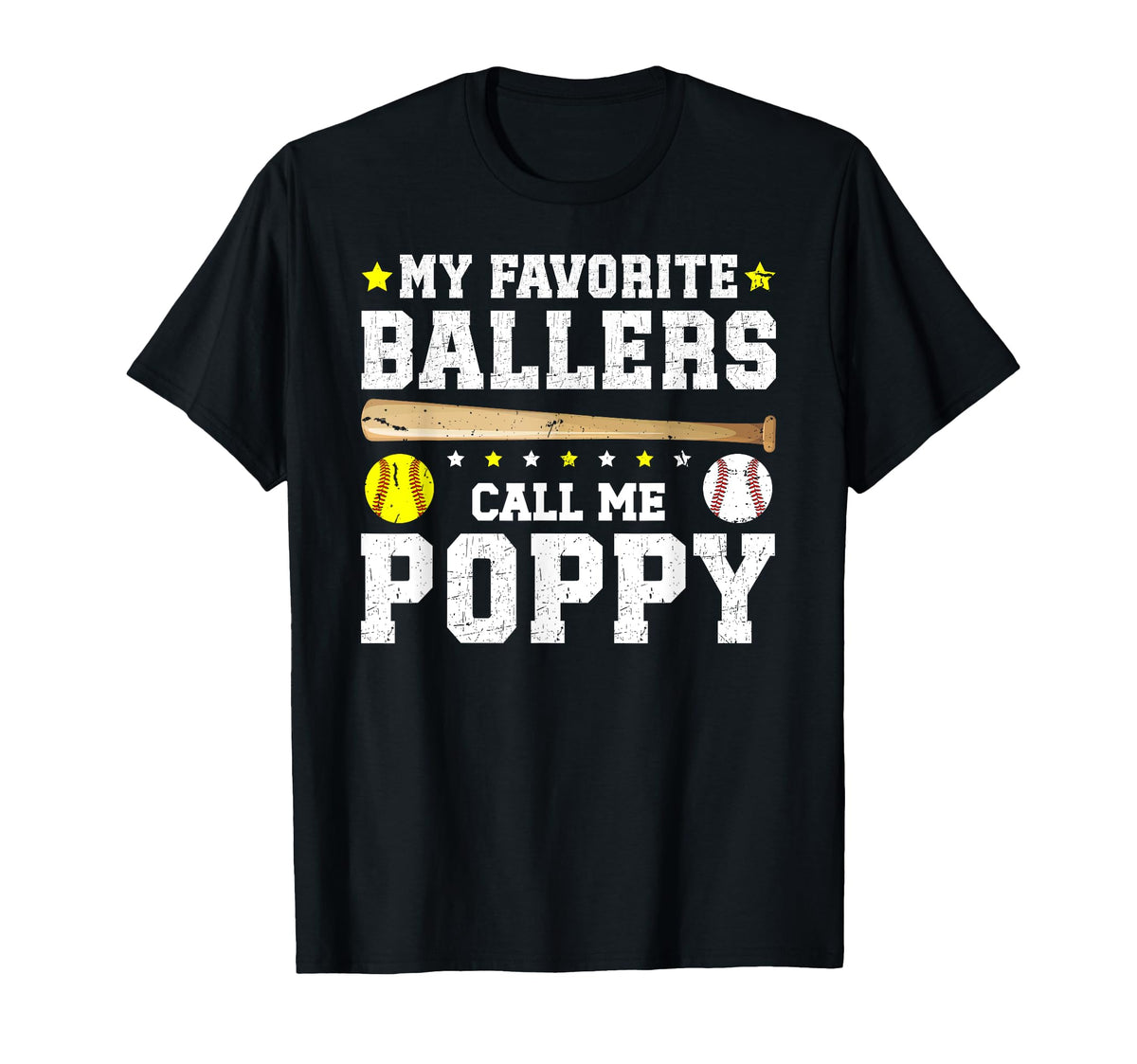 My Favorite Ballers Call Me Poppy T-Shirt - Streetwear Style Unisex