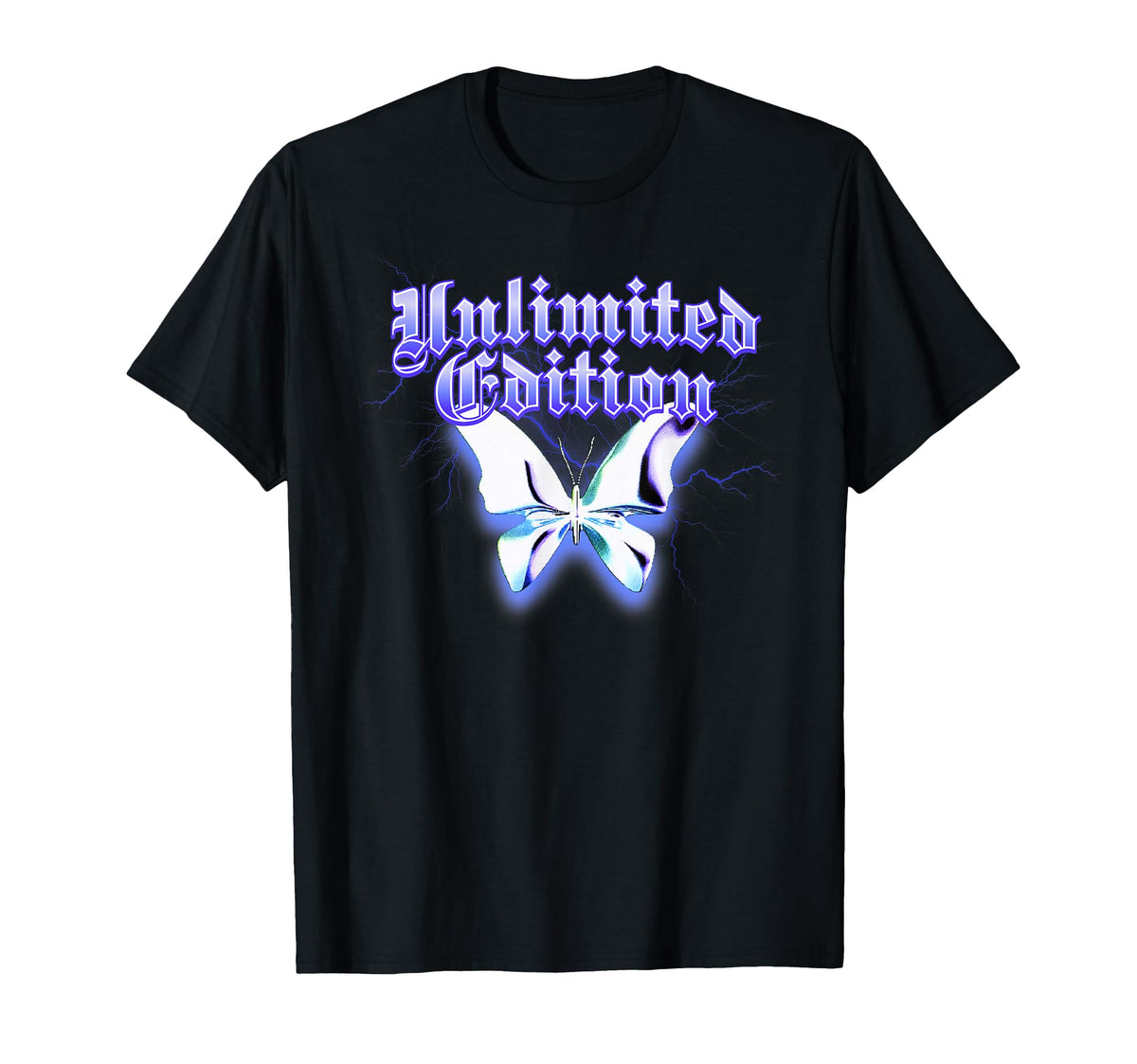 Butterfly Y2K Grunge Aesthetic T-Shirt - Streetwear Style for Adults