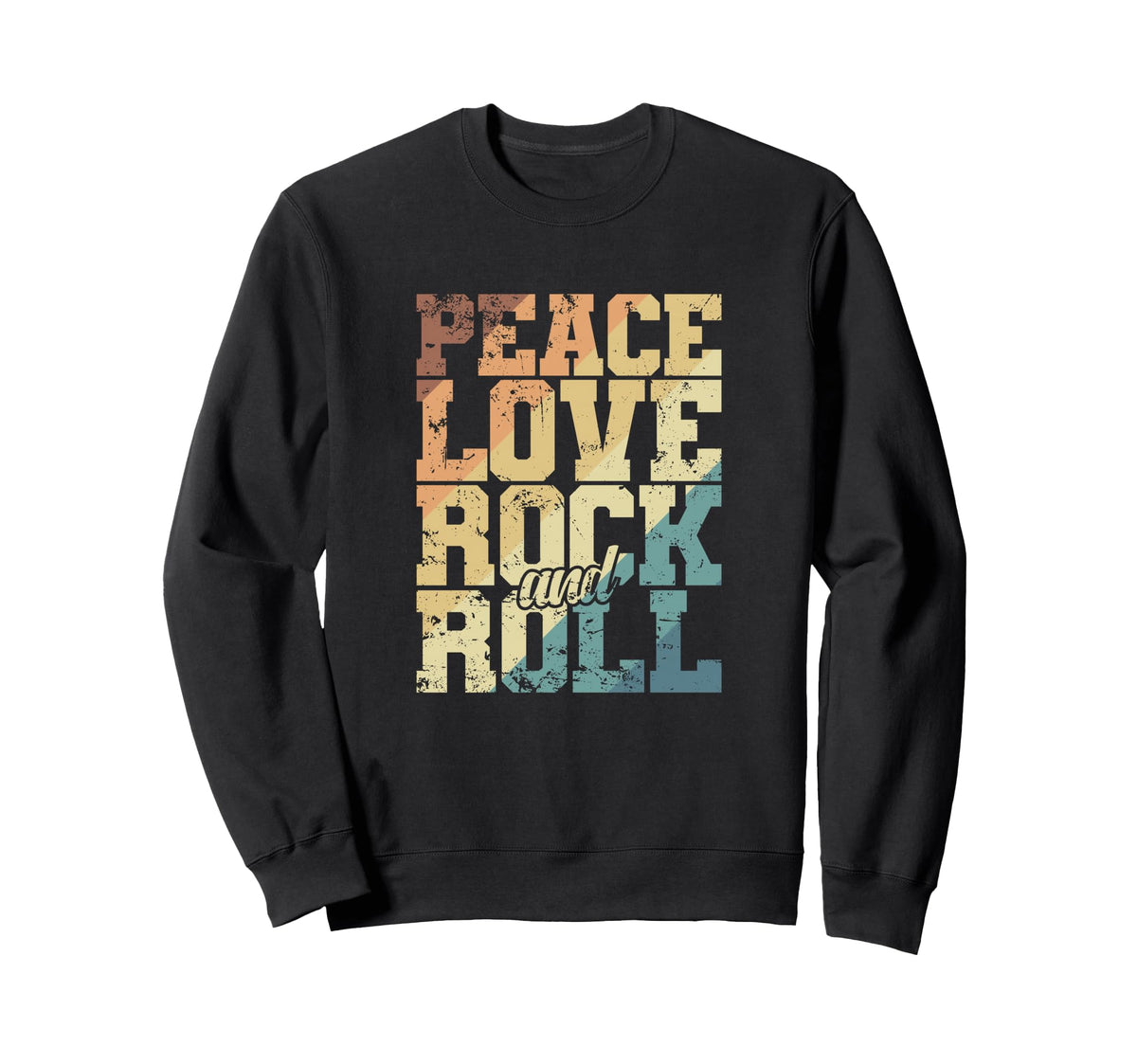 Musician Concert Guitar Bass Peace Music T-Shirt - Graphic Print Unisex