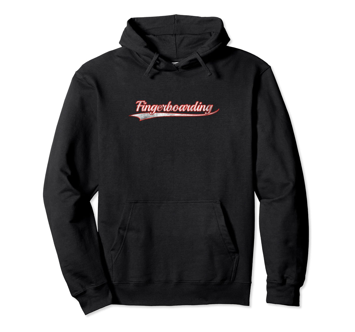 Fingerboarding Varsity Distressed Hoodie - Custom Art Print Men Women