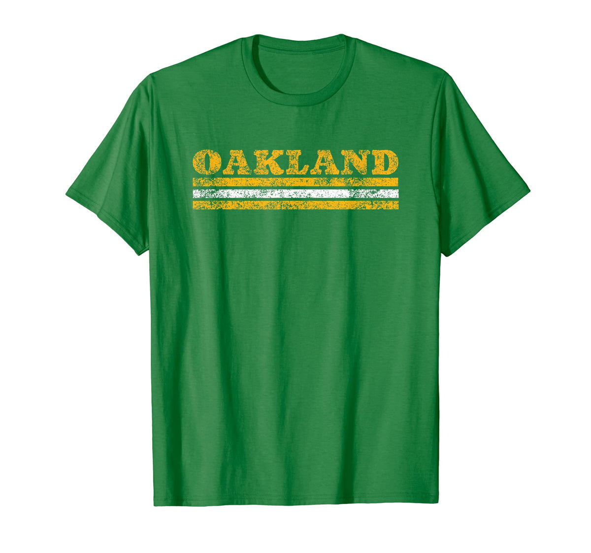 Oakland California Weathered Stripe T-Shirt - Minimalist Print Men Women