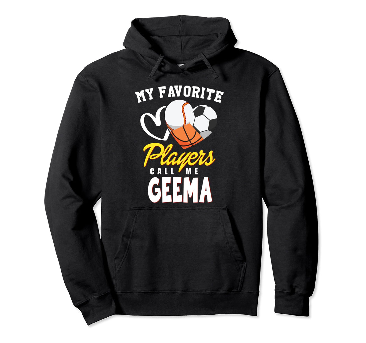 My Favorite Players Baseball Soccer Hoodie - Graphic Print Men Women