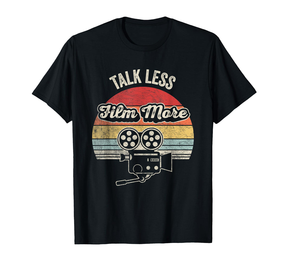 Talk Less Film More Filmmaker Movie T-Shirt - Aesthetic Graphic Unisex