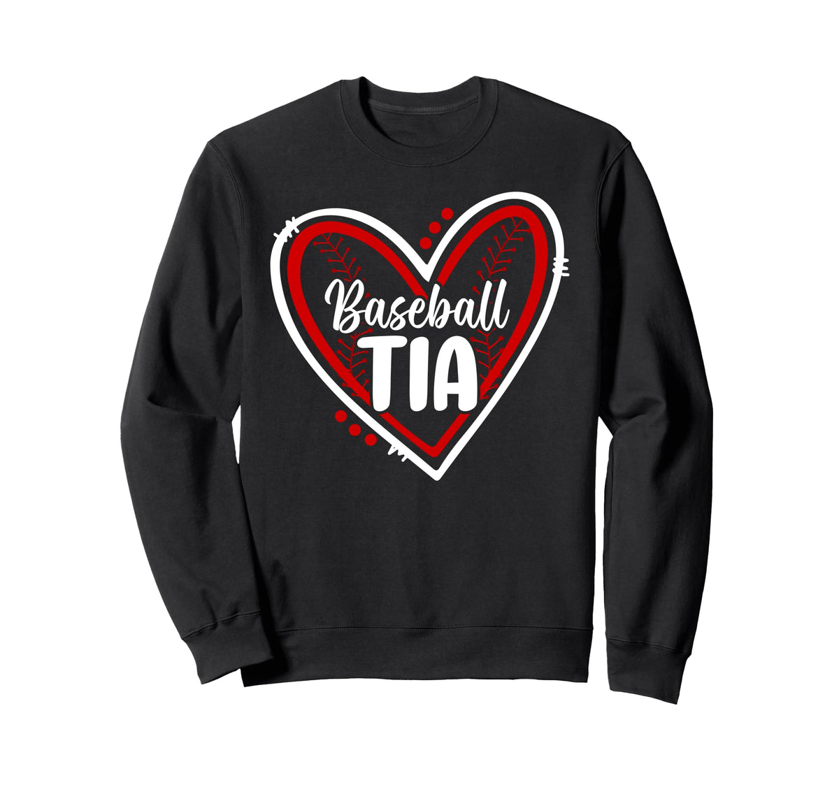 Baseball Tia Heart Tia Baseball Sweatshirt - Streetwear Style Men Women