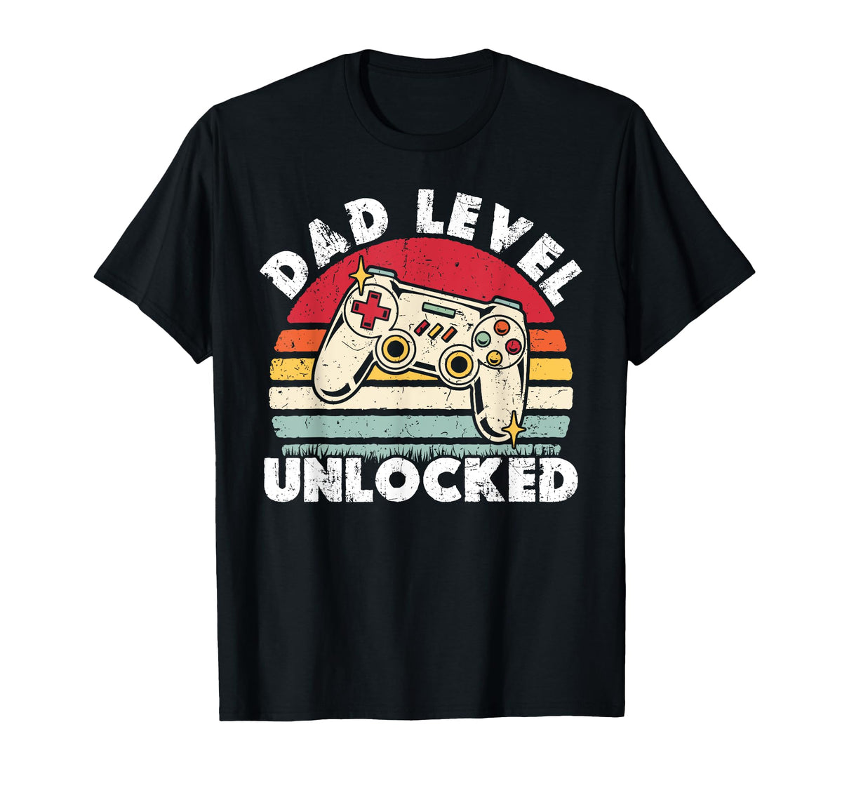 Dad Level Unlocked Funny New Dad Gamer T-Shirt - Streetwear Style Unisex