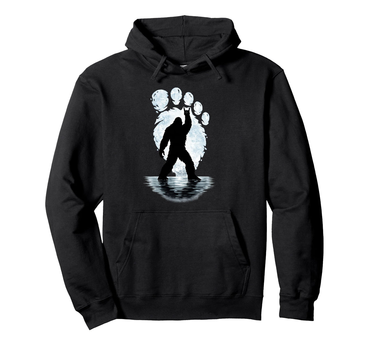 Bigfoot Footprint Rock Sasquatch Yeti Hoodie - Unique Graphic Men Women