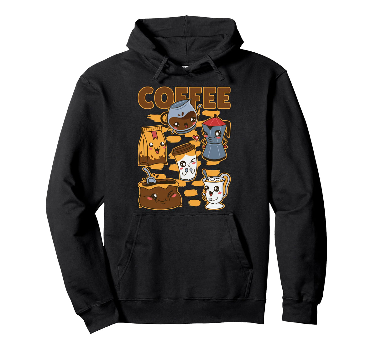 Vaporwave Japan Kawaii Coffee Otaku Hoodie - Unique Graphic Men Women