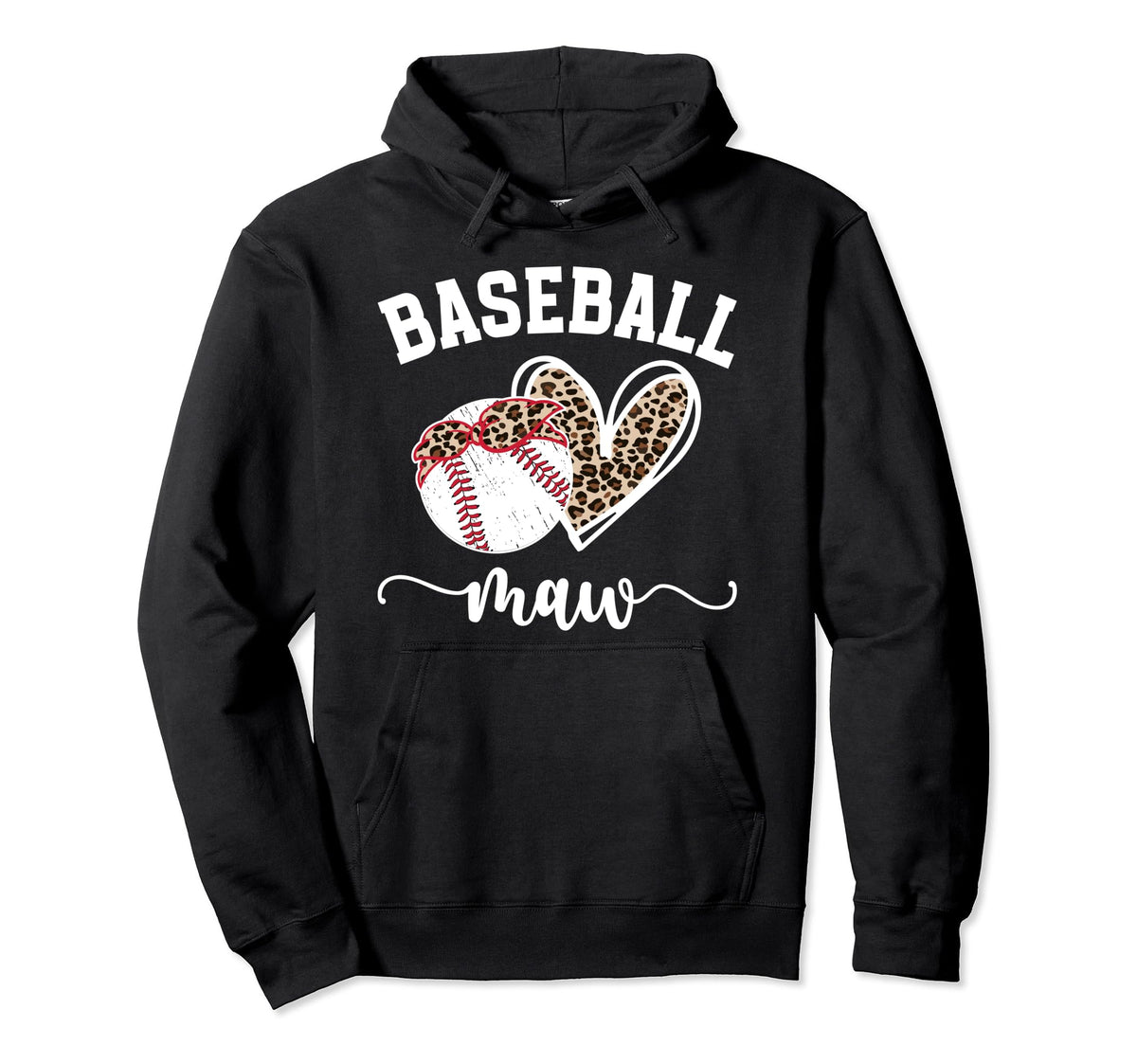 Baseball Maw Grandma Maw Baseball Hoodie - Casual Everyday Wear Unisex
