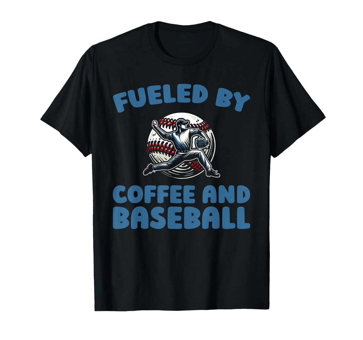 Baseballer Sport Player Team T-Shirt - Casual Everyday Wear Men Women
