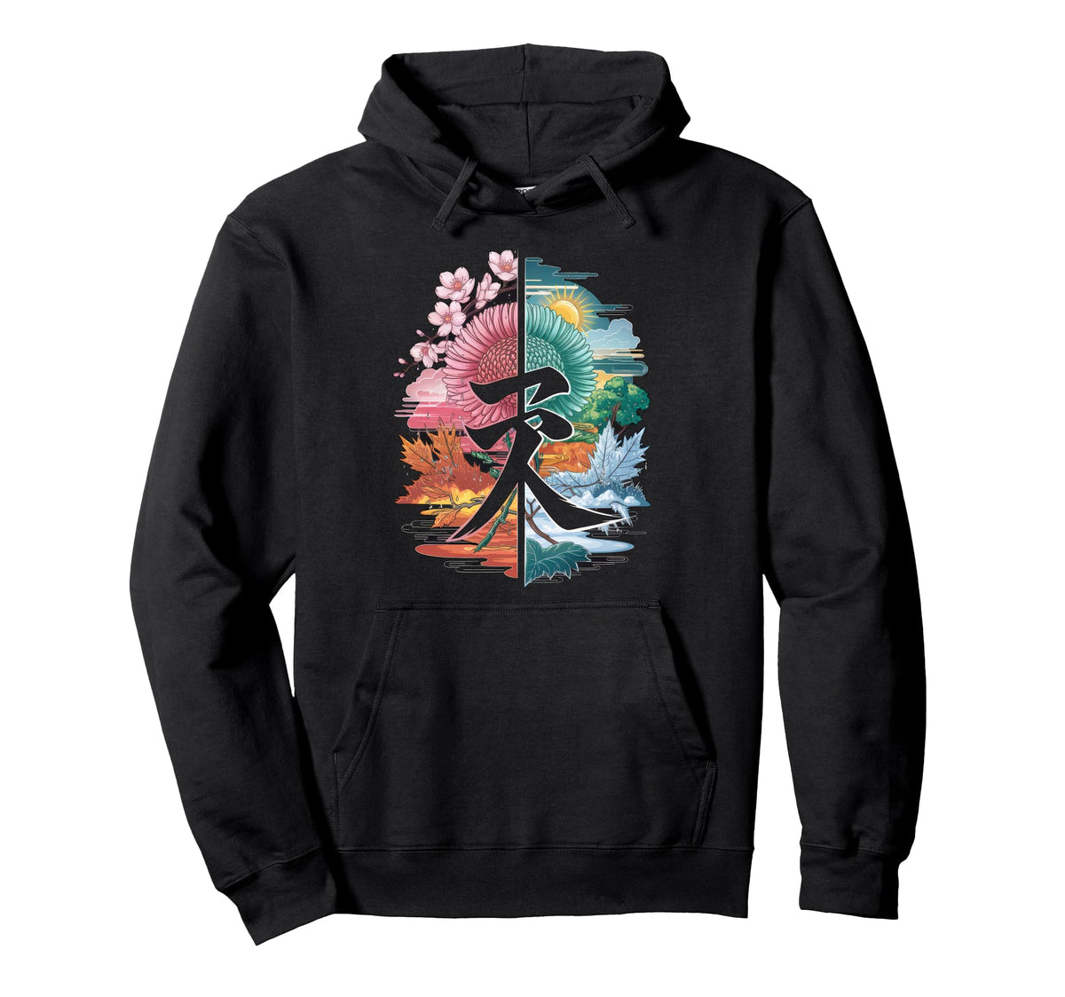 Japanese Aesthetic Streetwear Hoodie - Aesthetic Graphic for Adults