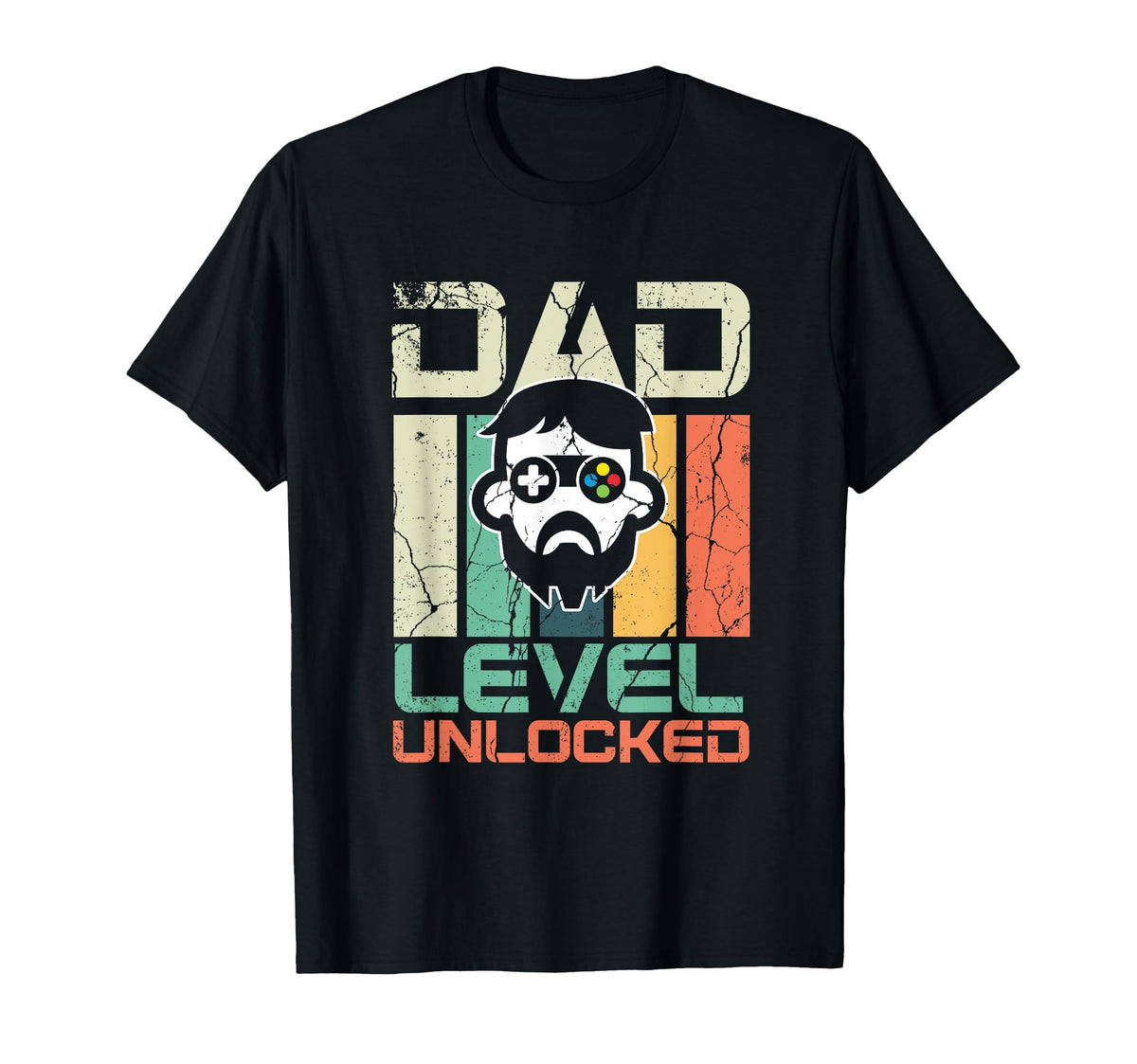 Dad Level Unlocked Daddy Gamer T-Shirt - Aesthetic Graphic Men Women