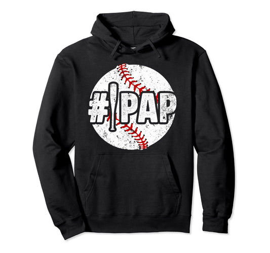 1 Pap Baseball Pap Baseball Player Hoodie - Fun Novelty Design for Adults
