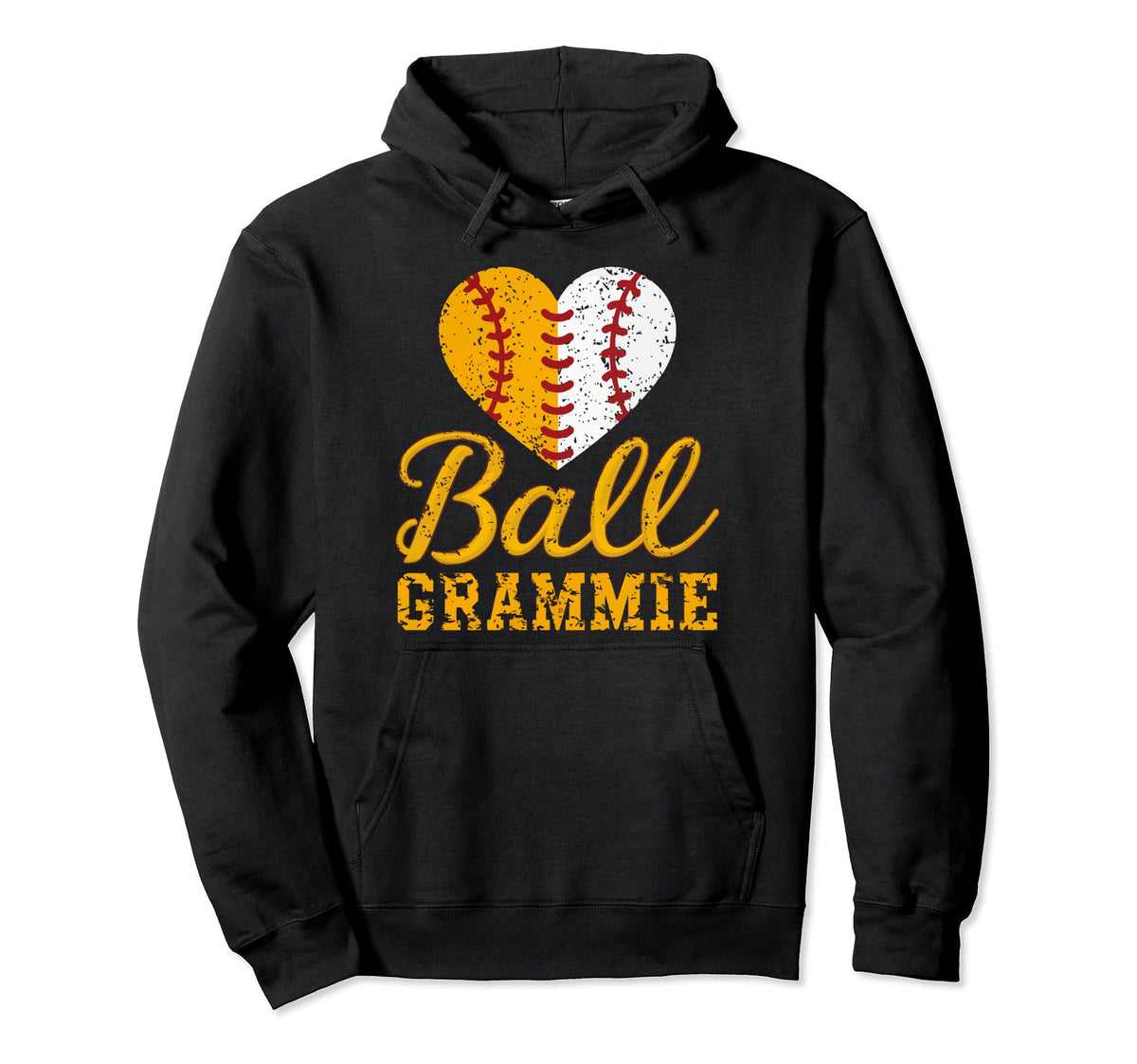 Baseball Grandma Grandmother Granny Hoodie - Fun Novelty Design Men Women