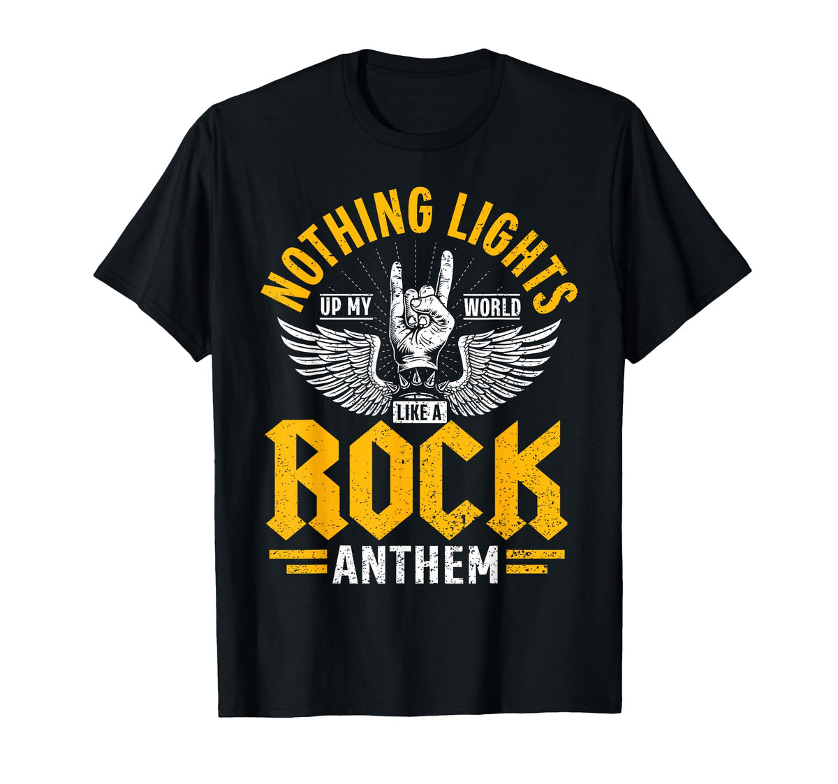 Nothing Lights Up My World Like Rock T-Shirt - Streetwear Style for Adults