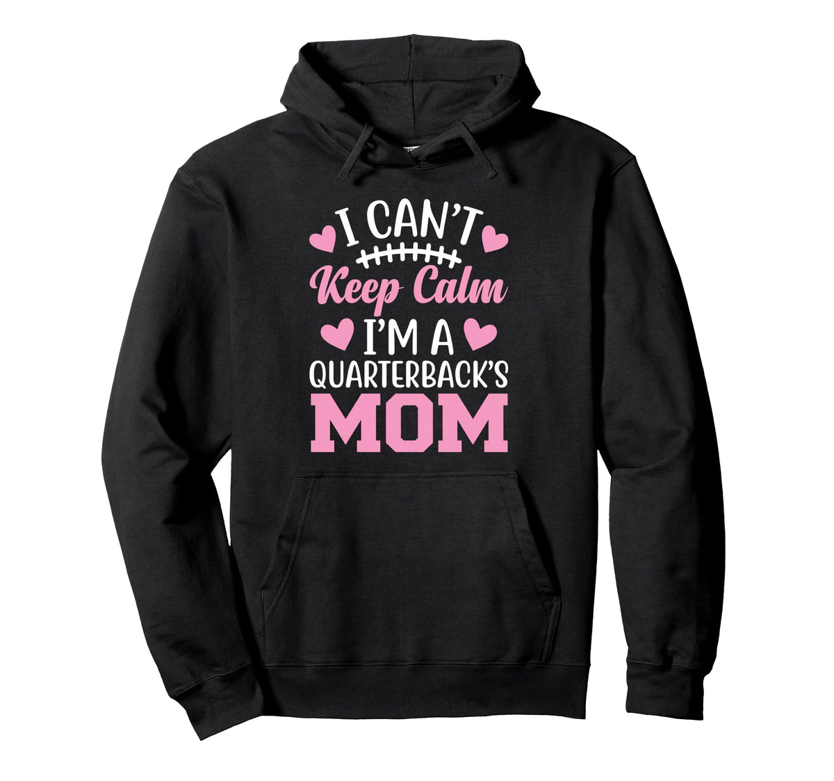 Quarterback Mom Football Game Day Sports Hoodie - Graphic Print Unisex