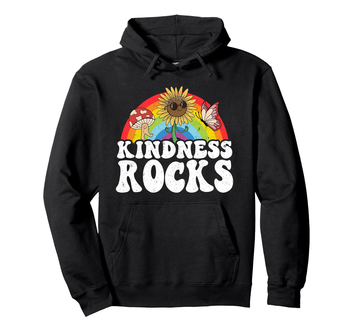 Anti Bullying Hippie Teacher Rainbow Hoodie - Aesthetic Graphic Men Women