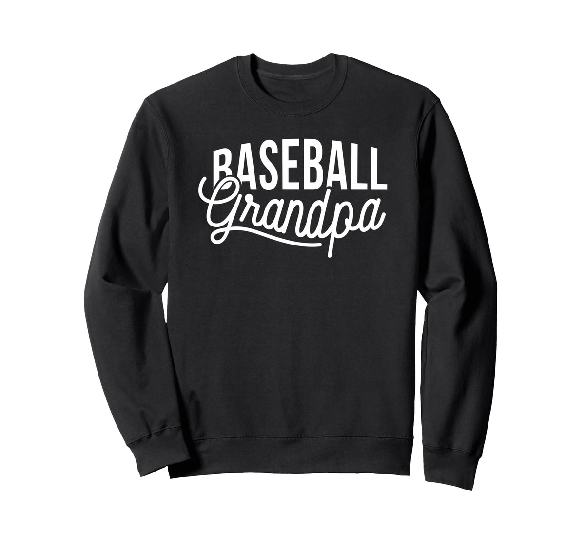 Baseball Grandpa Family Love Sports Sweatshirt - Trendy Graphic for Adults