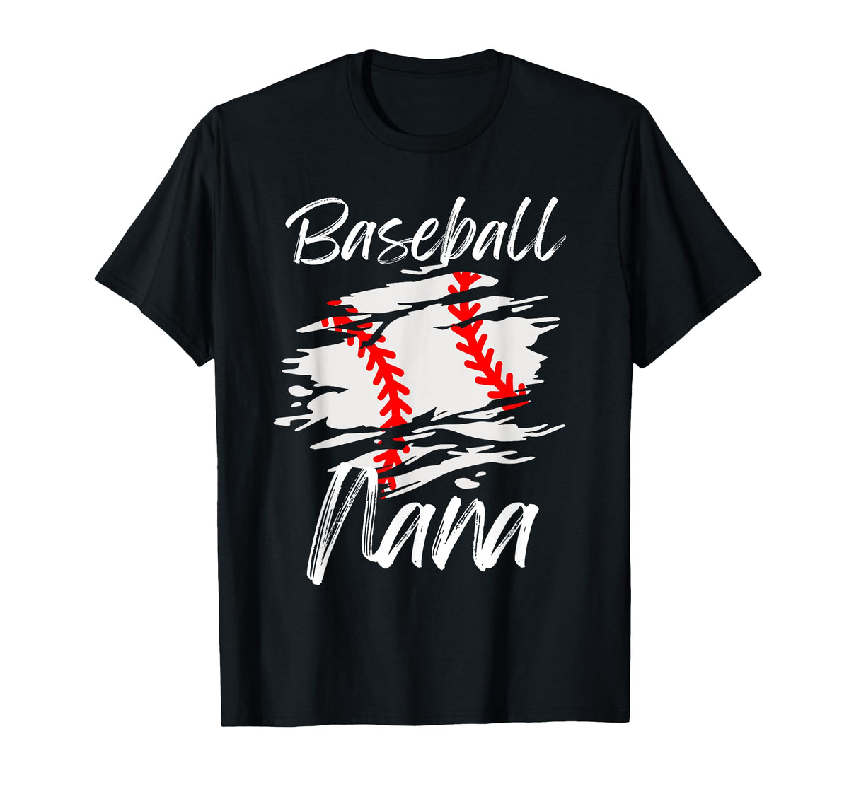 Baseball Nana Family Matching Nana T-Shirt - Minimalist Print for Adults