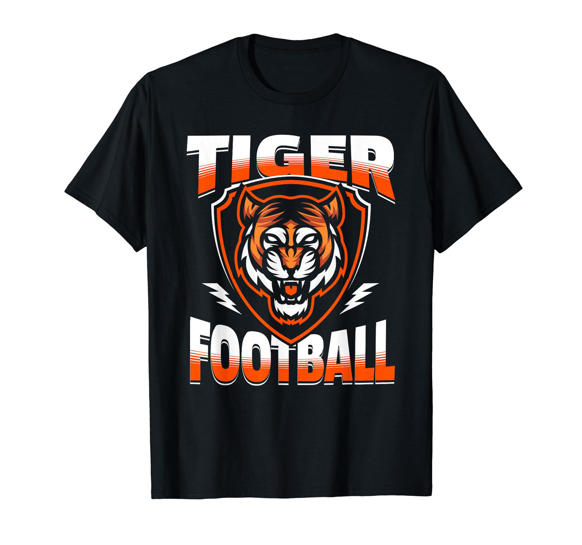 Tiger Football Day Mom Dad Tigers T-Shirt - Fun Novelty Design for Adults
