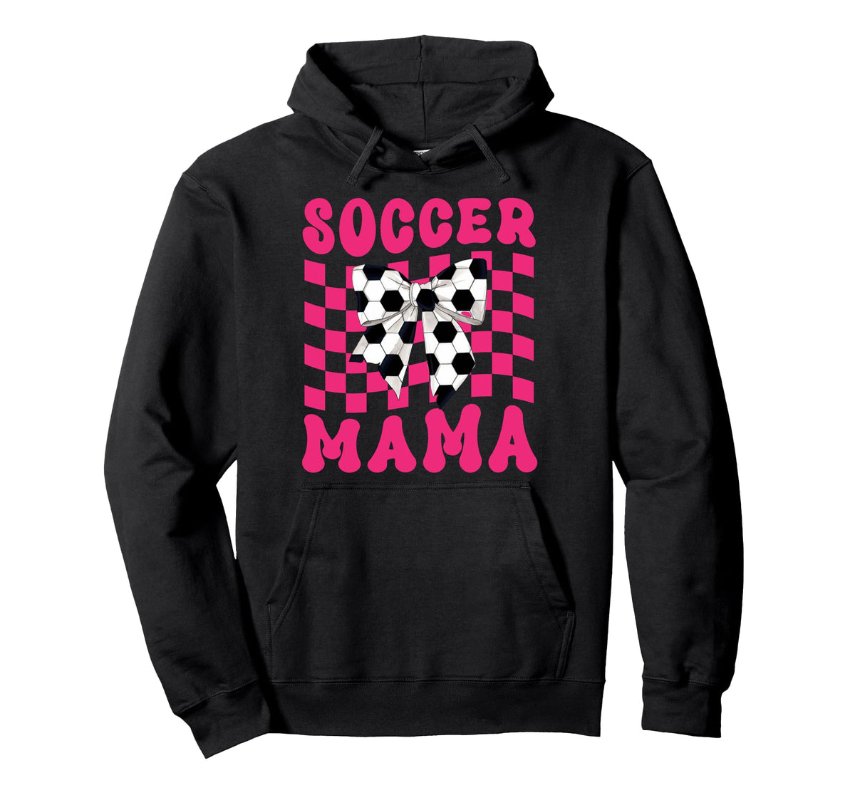 Soccer Mama Coquette Bow Soccer Mom Hoodie - Fun Novelty Design Men Women